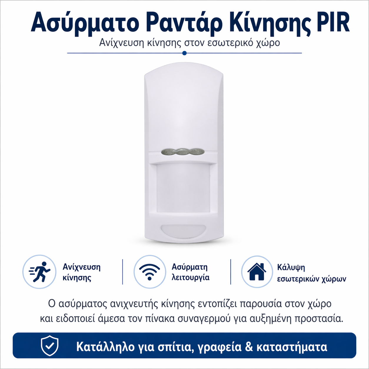 Ασύρματος ανιχνευτής PIR